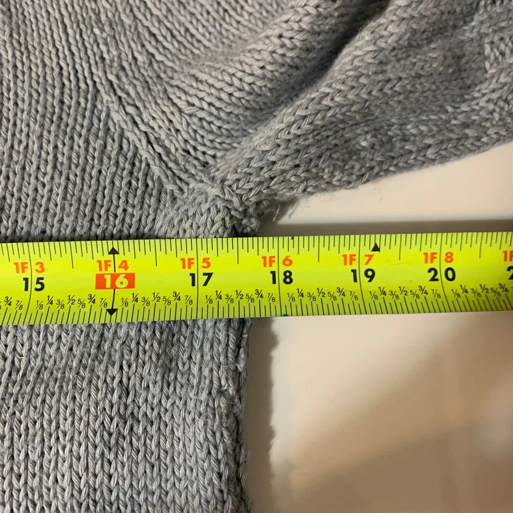 Cable Knit Short Sleeve Sweater Womens Small Blue Crew Neck Soft Girl Coquette